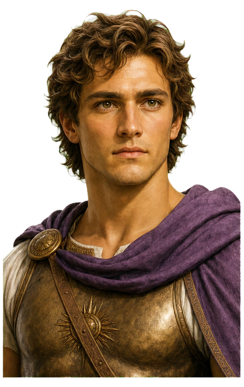 Alexander the Great upper-body agent artwork