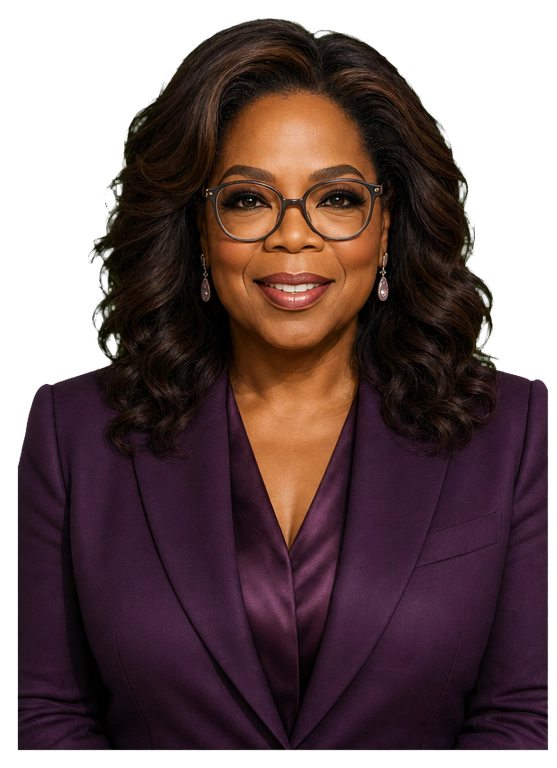 Oprah Winfrey upper-body agent artwork