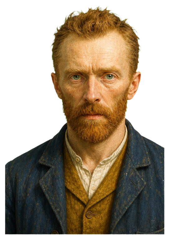 Vincent van Gogh upper-body agent artwork